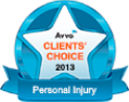Avvo Clients Choice 2013 - Personal Injury - Badge